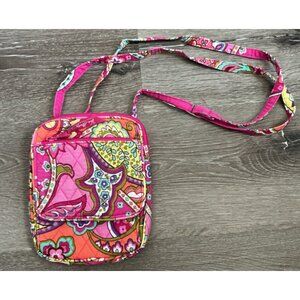 Vera Bradley Mini Hipster‎ Pink Swirl Floral Crossbody Shoulder Bag